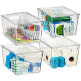 ClearSpace X-Large storage bin with lid for pantry organization and easy access