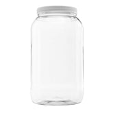 CLEARVIEW CONTAINERS 128oz jar with leak-proof white lid for pantry storage