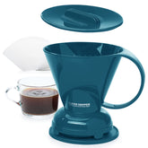 Clever Coffee Dripper in Peacock Blue for pour-over control