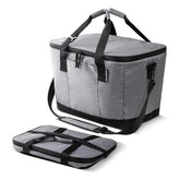 CleverMade Tahoe 50-can collapsible cooler ready for beach day use with easy access.