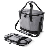 CleverMade Tahoe collapsible cooler showing 30 can capacity for travel