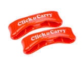 Click & Carry gel padding bag handle close-up showing comfortable hands-free grip