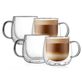 CNGLASS 16oz double-walled mug with handle for easy grip and heat insulation.