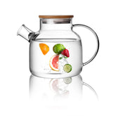 CNGLASS glass teapot stovetop safe 40oz for quick, flavorful brews.
