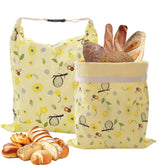 Cnkaite beeswax bread bags XL 17x13 protecting sourdough loaf with breathable, plastic-free storage.