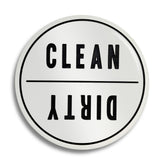 Coastville Clean Dirty Dishwasher Magnet Sign rotates for quick status check on your dishwasher.