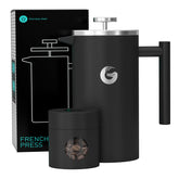 Coffee Gator French Press 34 oz capacity for sharing mornings.