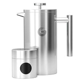 Coffee Gator French Press main body highlighting 34 oz capacity for multiple servings.