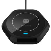 COFFEE MUG WARMER with LED lighting on desk, stylish and warming beverages.