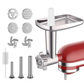 Cofun metal meat grinder attachment for KitchenAid main unit, sturdy for efficient grinding