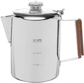 COLETTI Bozeman Percolator top view with glass lid to monitor brew