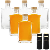 Coloch 6 oz square bottles arranged in a six-pack for home bottling and gifting