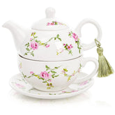 Coloch Tea for One Set teapot with lid, 15 oz capacity for a single serving.