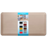 ComfiLife anti-fatigue mat in rose gold, front view, boosts kitchen comfort.