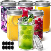 ComSaf 12oz mason jar with lid for fresh storage and portion control.