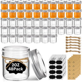 ComSaf 2oz mason jar with lids for bulk storage and gifts