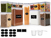 ComSaf airtight canisters set full pantry for organized storage and quick access.