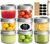 ComSaf 4oz jar with lids and bands showing airtight seals for long lasting freshness.
