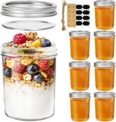 ComSaf wide-mouth 16oz jar with lids and bands for canning.