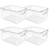 CONTROL KITCHEN clear storage bin for pantry organization, keeps snacks visible and accessible.