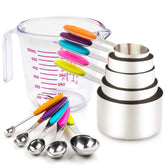 CONTROL KITCHEN measuring cups and spoons set neatly displayed for compact storage.