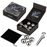 coocuture whiskey balls ice spheres: four cooling stones for undiluted drinks