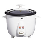 COOK WITH COLOR 6-Cup Rice Cooker cream finish outer, compact kitchen essential