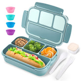 Cookage Bento Box with four compartments for organized meals at work.