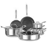 COOKER KING stainless steel cookware set with pots and pans for versatile everyday cooking.