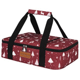Cooklux insulated casserole carrier with a 9x13 dish in gray keeps meals warm during travel.