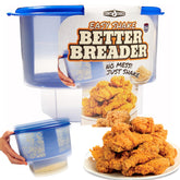 Cooks Choice Breader Bowl assembly with three parts for mess-free coating on meats and vegetables
