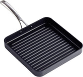 Cooks Standard square grill pan 11x11 with hard anodized surface delivers durability and even heating
