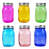 COOKWIN colored mason jars 16oz wide-mouth pour for easy filling and precise pouring