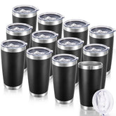 Cool Yoleb 20 oz tumbler with lid for spill-free on-the-go use.