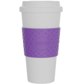 Copco Acadia 16 oz travel mug lilac with non-slip grip for secure handling