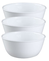 Corelle Coordinates Winter Frost 28oz bowl for soups and cereals, durable and lightweight.