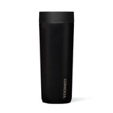 Corkcicle Commuter Cup body with matte-black finish and triple insulation for cold drinks.
