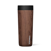 Corkcicle Commuter Cup front view shows 17 oz capacity for all-day coffee