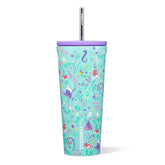 Corkcicle Disney Princess Ariel cold cup front view with 24 oz capacity for on the go hydration