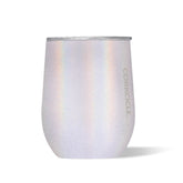Corkcicle Unicorn Magic Stemless 12oz front view highlights sleek design and triple-insulation.