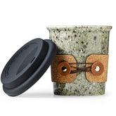 Cormomu Coffee Travel Mug exterior shows a durable ceramic finish for daily travel