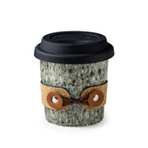 Cormomu travel coffee mug with gloss finish, easy to clean and stain resistant