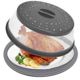 CORYTAO 12-inch microwave splatter cover keeps reheating clean and mess-free