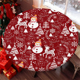 COTAIL round tablecloth with elastic edge fitting a 60-inch table securely