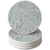 Counterart Thirstystone Drift Marks absorbent stone coaster close-up showing drip absorption