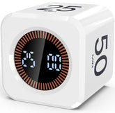 COWVTUJ Pomodoro Timer Cube front view with clear LED countdown display for focus