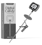 Craft911 digital candy thermometer with pot clip for hands-free cooking