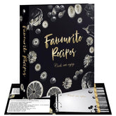 CraftSaints recipe binder with laminated cover for easy cleaning and durable daily use.