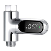Crayfomo baby shower thermometer front view with precise LED display for bath water