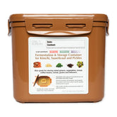 Crazy Korean Cooking CKC fermentation container front view for easy kimchi fermentation.
